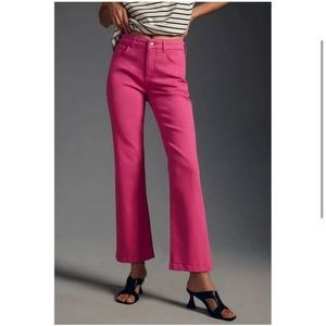Anthropologie Pink Boot Cut Jeans